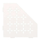 Schluter SHELF-E Shower Corner Shelves matte white pentagon floral