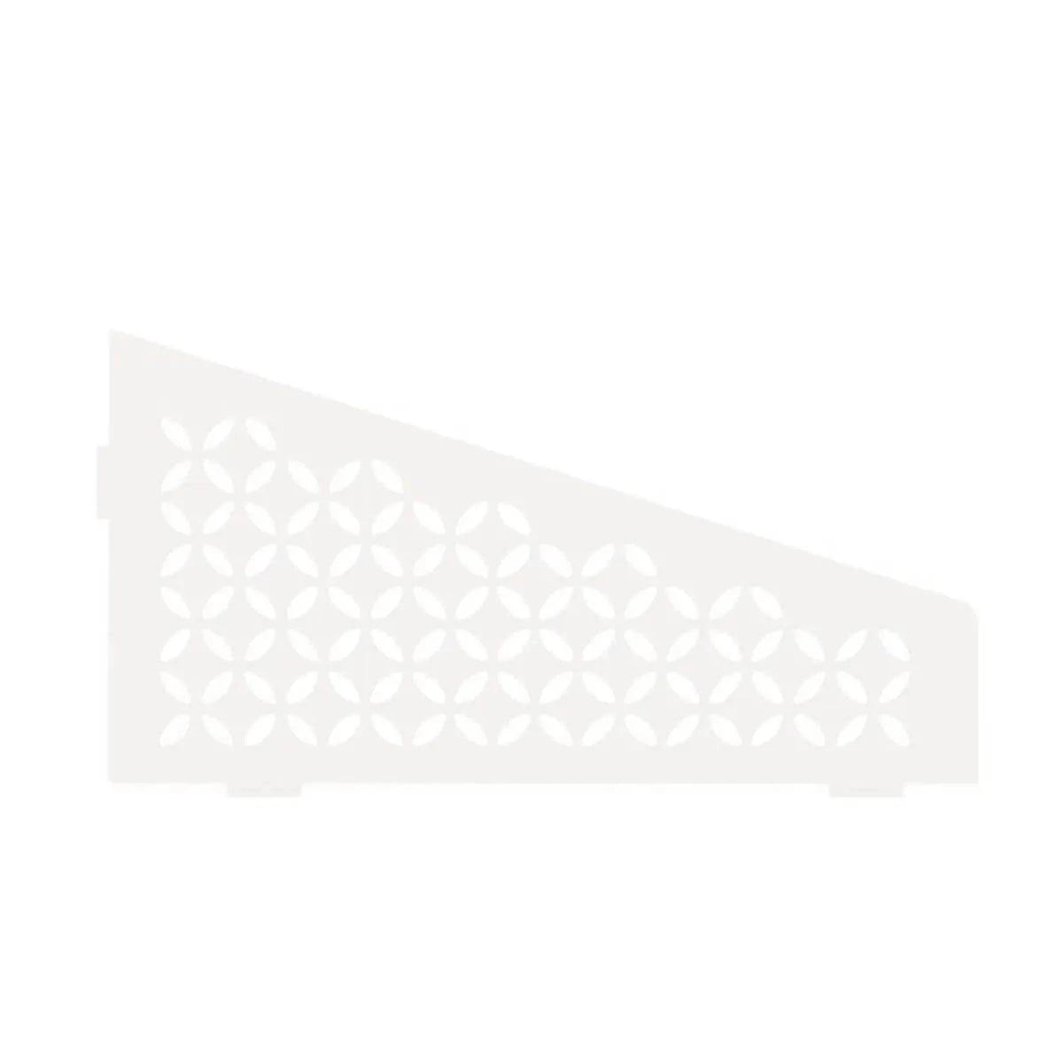 Schluter SHELF-E Shower Corner Shelves matte white quadrilateral floral