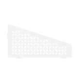 Schluter SHELF-E Shower Corner Shelves matte white quadrilateral floral