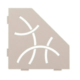 Schluter SHELF-E Shower Corner Shelves cream pentagon curve