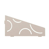 Schluter SHELF-E Shower Corner Shelves cream quadrilateral curve