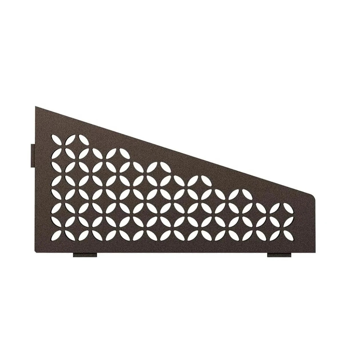 Schluter SHELF-E Shower Corner Shelves bronze quadrilateral floral