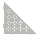 Schluter SHELF-E Shower Corner Shelves greige triangle floral