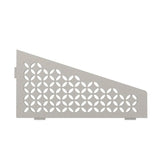 Schluter SHELF-E Shower Corner Shelves greige quadrilateral floral