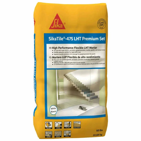 SikaTile 475 Premium LHT Set 50 lbs. White Mortar Pallet