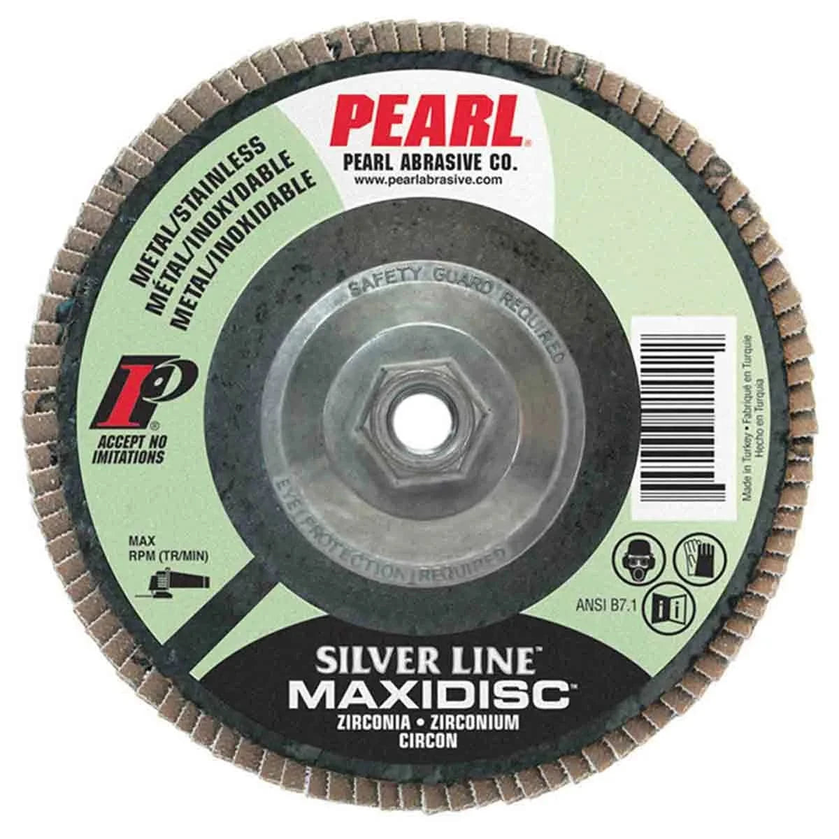 Silver Line Zirconia Maxidisc Flap Disc 4-1/2" x 5/8"-11 Z60 T27