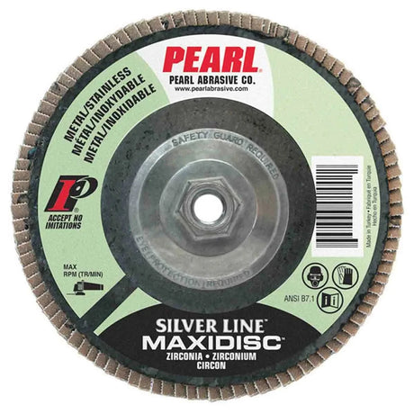 Silver Line Zirconia Maxidisc Flap Disc 4-1/2" x 5/8"-11 Z60 T27