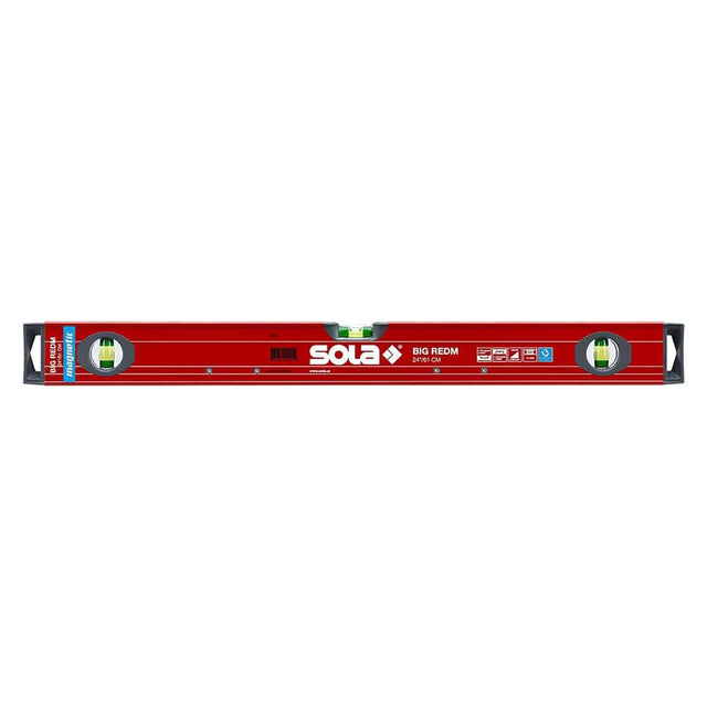 Sola Big Red Magnetic Levels, levels, level, magnetic spirit level, bubble levels, aluminum level, tool level, level tool, bubble level