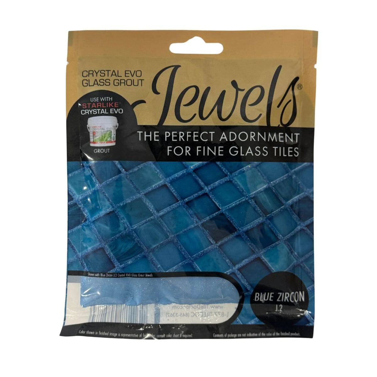 Starlike EVO Crystal Grout Jewel Additives Blue Zircon