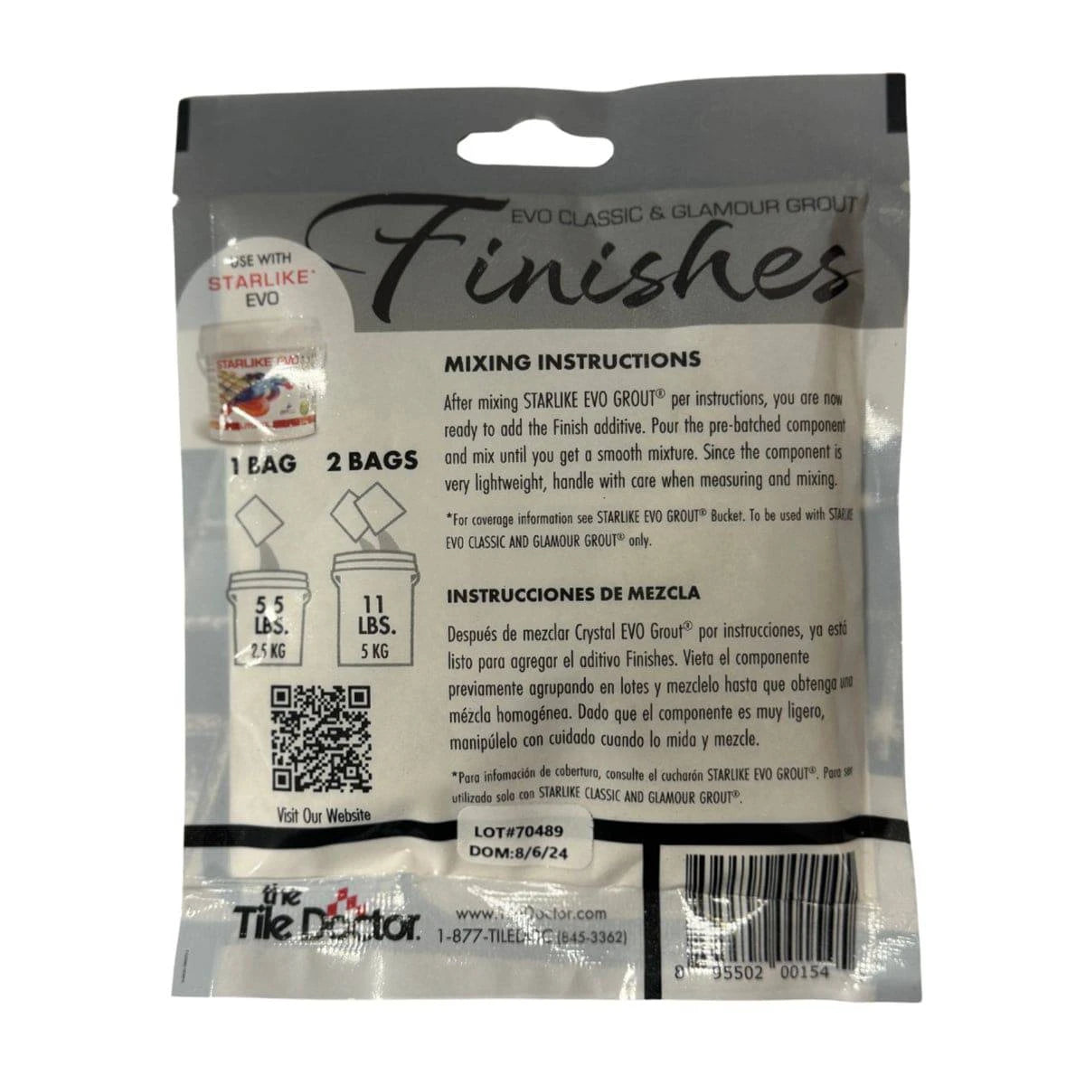 Starlike Galaxy Finish EVO Grout Additive Back