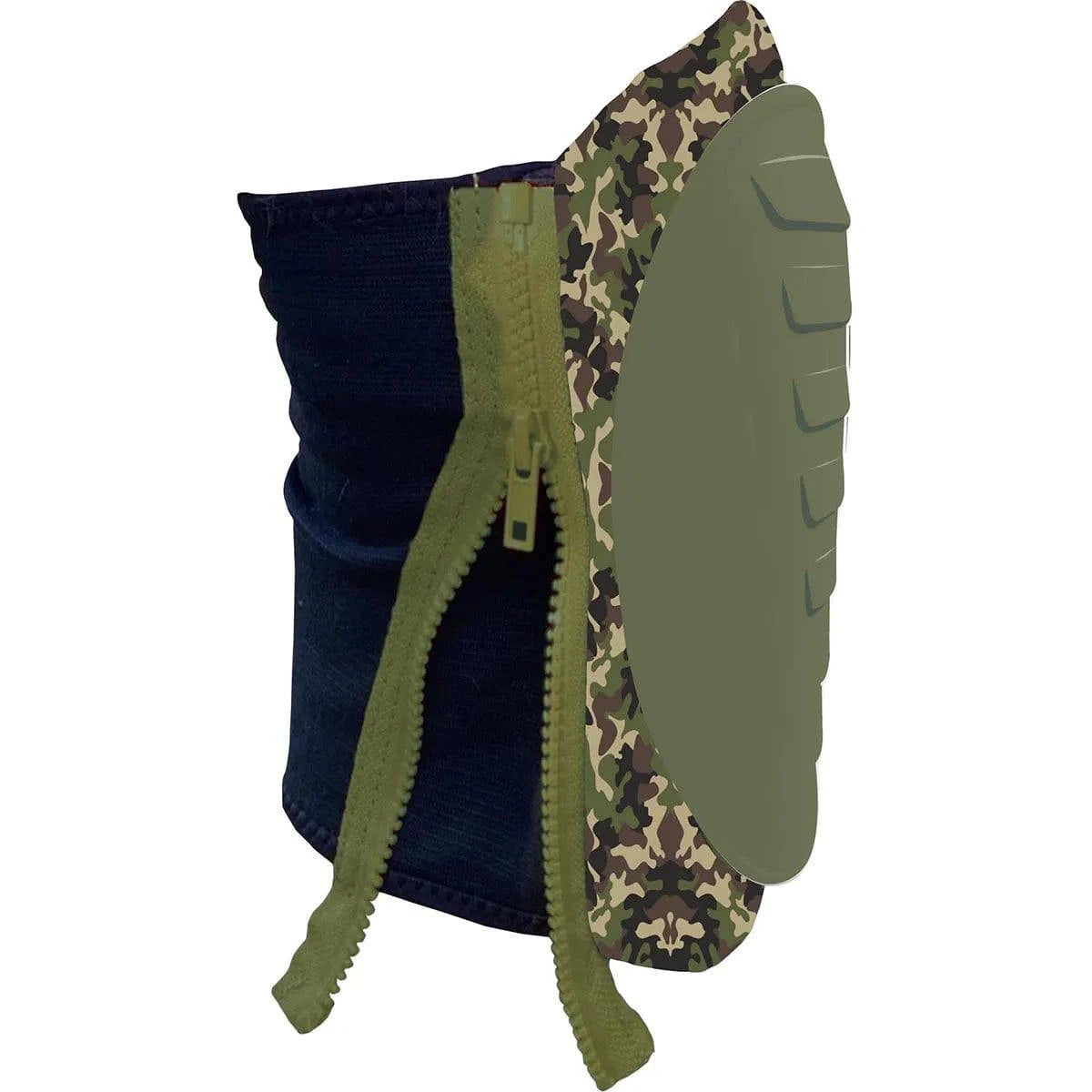 Stephens Strapless Military Camo Green Hard Cap Knee Pads