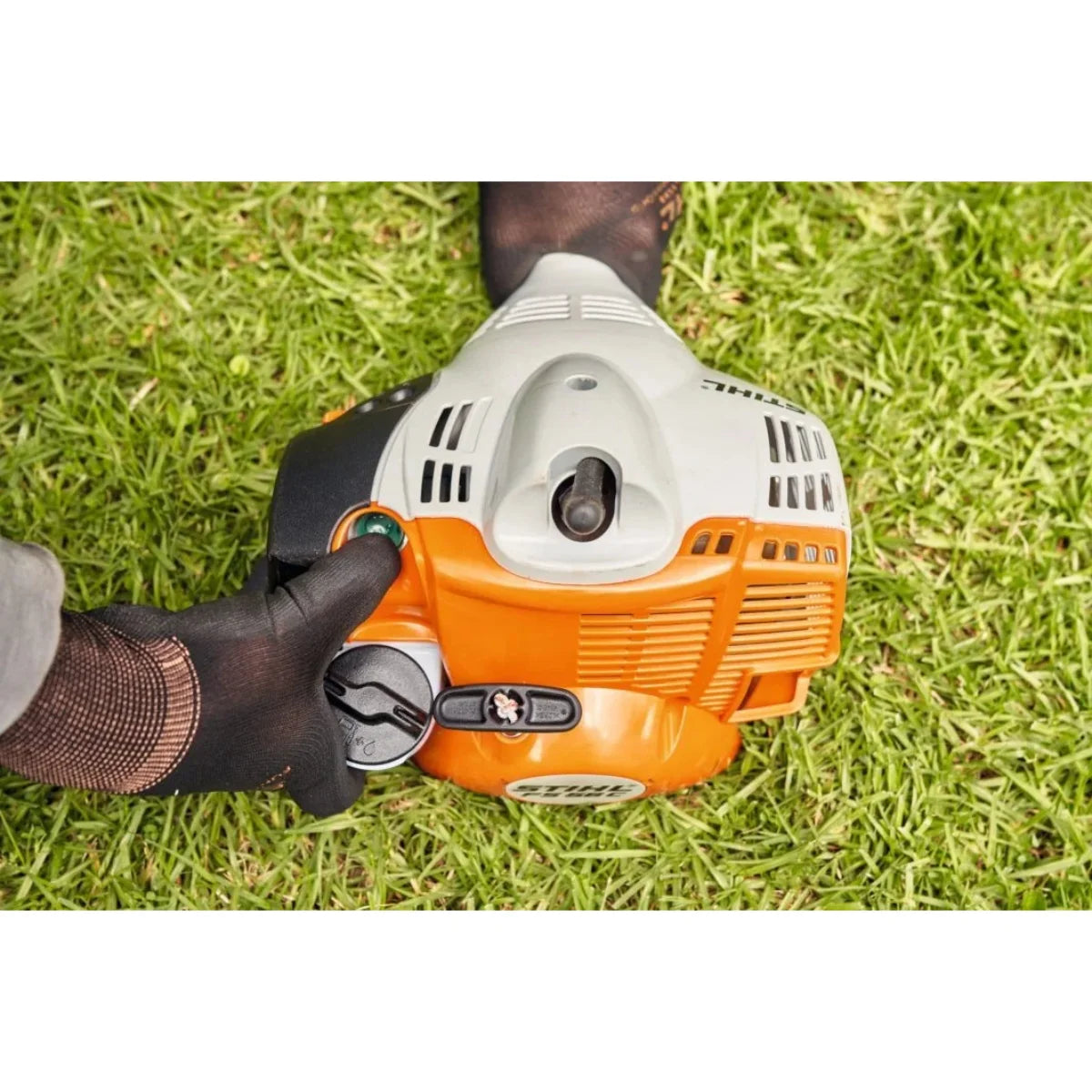 Stihl FS 56 Gasoline Grass Trimmer Loop Handle Starter Top View