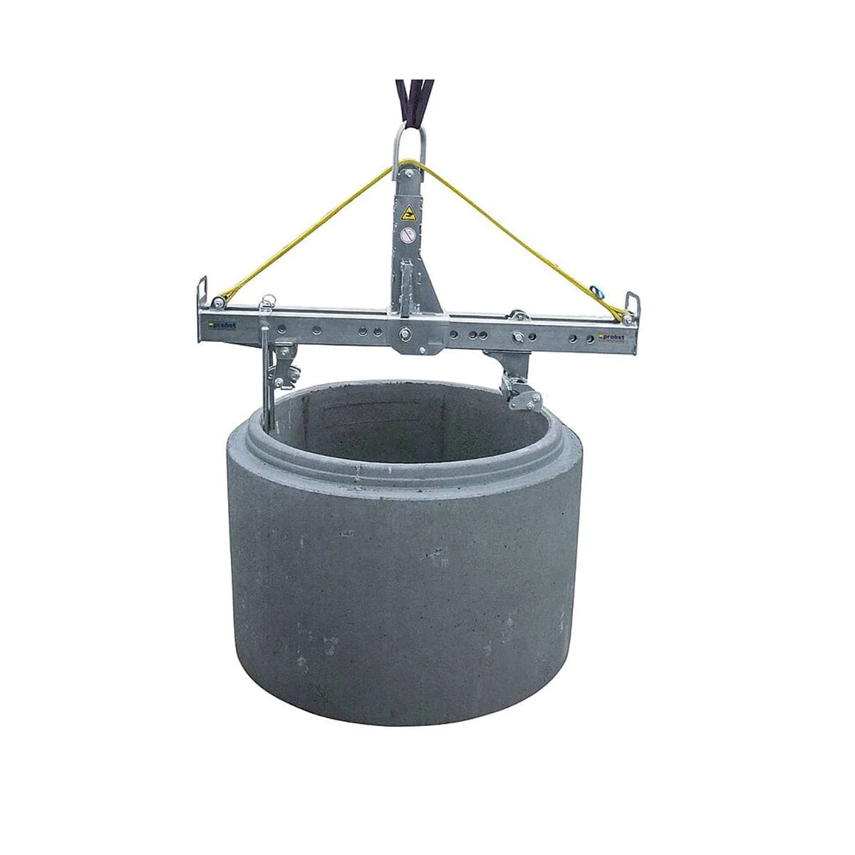 SVZ-ECO-L Manhole and Cone Installation Clamp in use