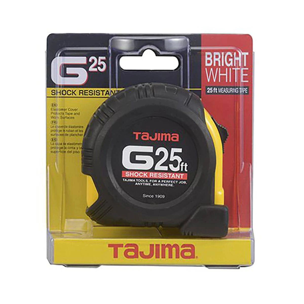 Tajima G-Series 25 Ft Tape Measure Packaging