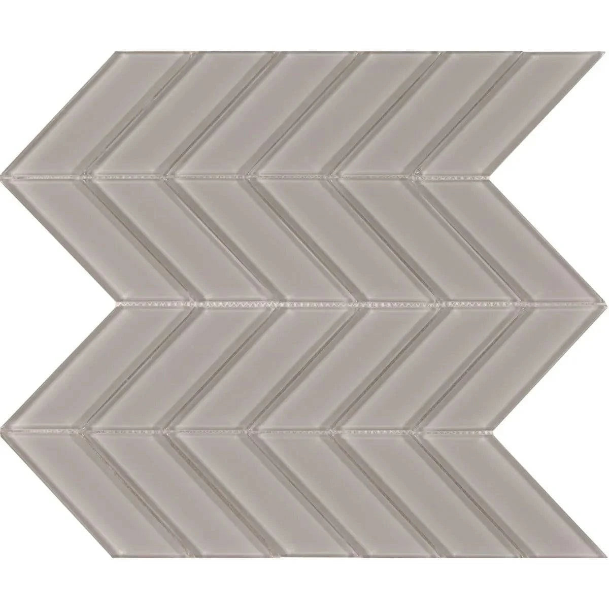 Brilliance Taupe Chevron Mosaic Tile