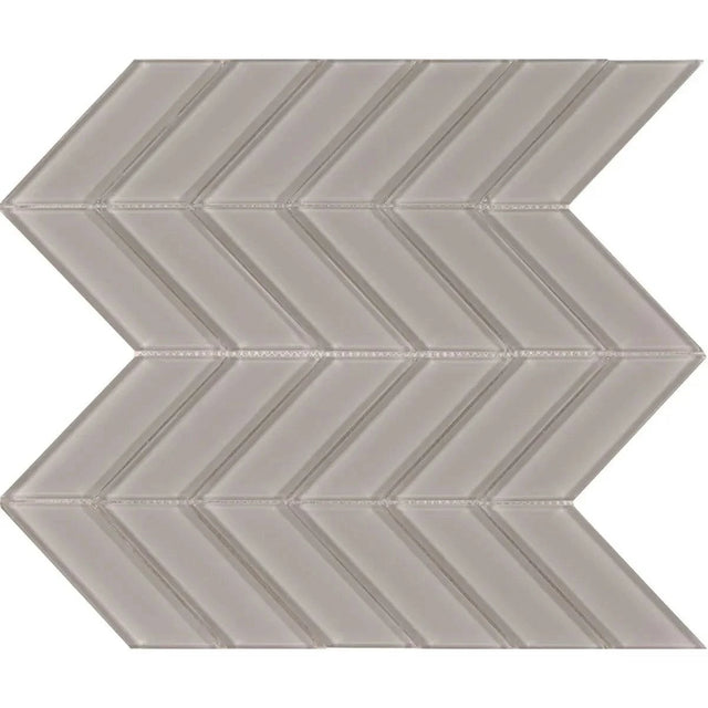 Brilliance Taupe Chevron Mosaic Tile