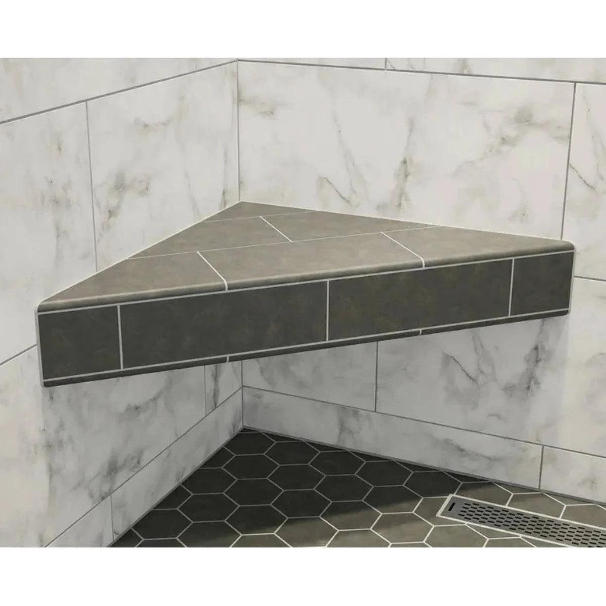 GoBoard Corner Shower Bench Kit | Contractors Direct