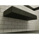 floating shower bench with tile