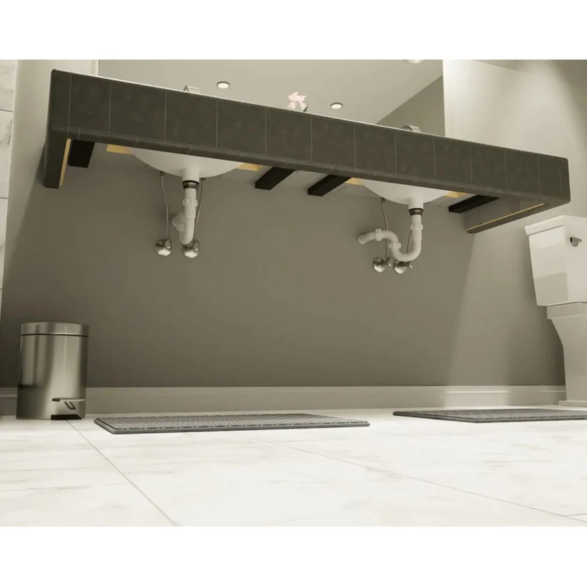 commercial vanity kit with brackets