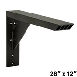 The Original Granite Bracket Industrial Large Shelf Bracket 28 in x 12 in