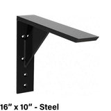 The Original Granite Bracket Large Shelf Bracket 16 in x 10 in Steel