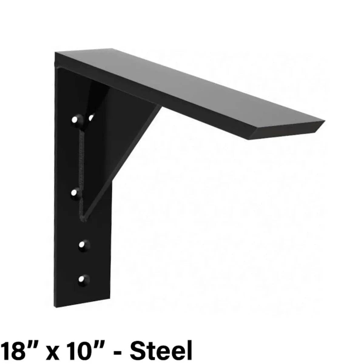 The Original Granite Bracket Large Shelf Bracket 18 in x 10 in Steel