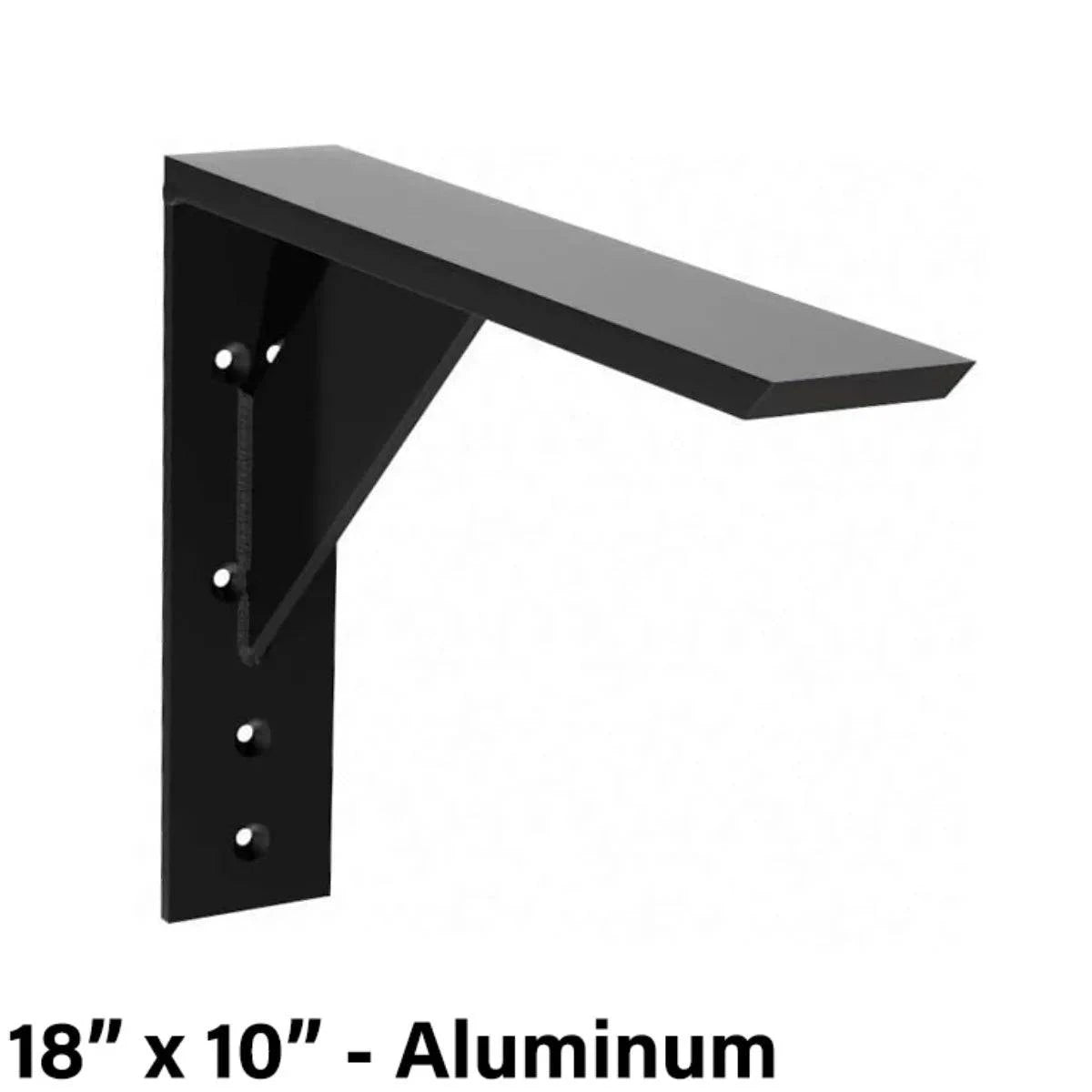 The Original Granite Bracket Large Shelf Bracket 18 in x 10 in Aluminum