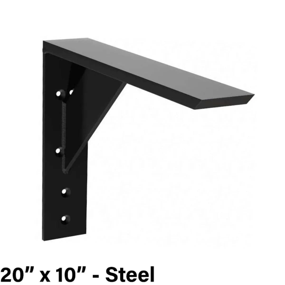 The Original Granite Bracket Large Shelf Bracket 20 in x 10 in Steel