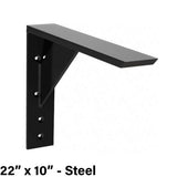 The Original Granite Bracket Large Shelf Bracket 22 in x 10 in Steel