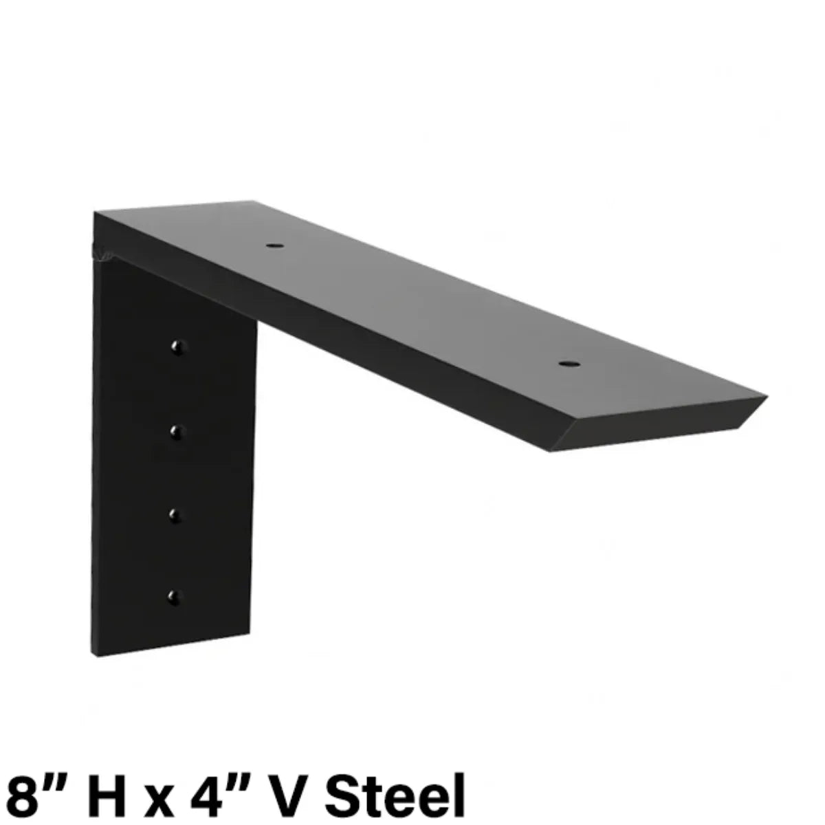 The Original Granite Bracket Regular Wood Shelf Bracket 8 in H x 4 in V Steel