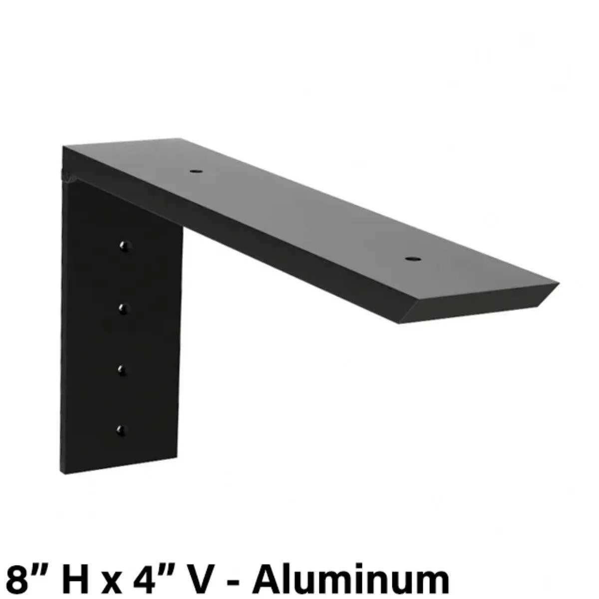 The Original Granite Bracket Regular Wood Shelf Bracket 8in H x 4in V Aluminum