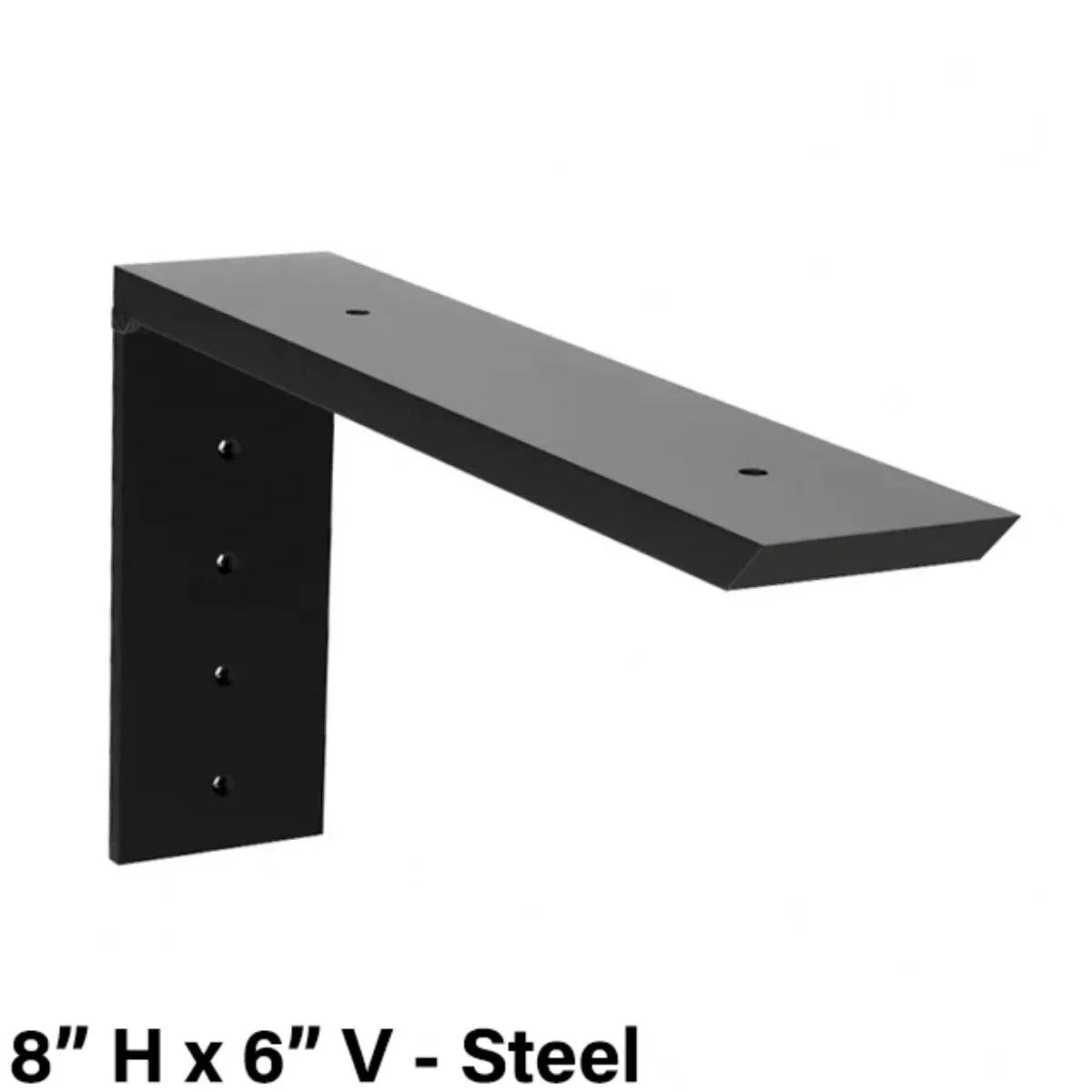 The Original Granite Bracket Regular Wood Shelf Bracket 8in H x 6in V Steel