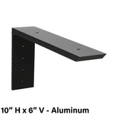 The Original Granite Bracket Regular Wood Shelf Bracket 10in H x 6in V Aluminum