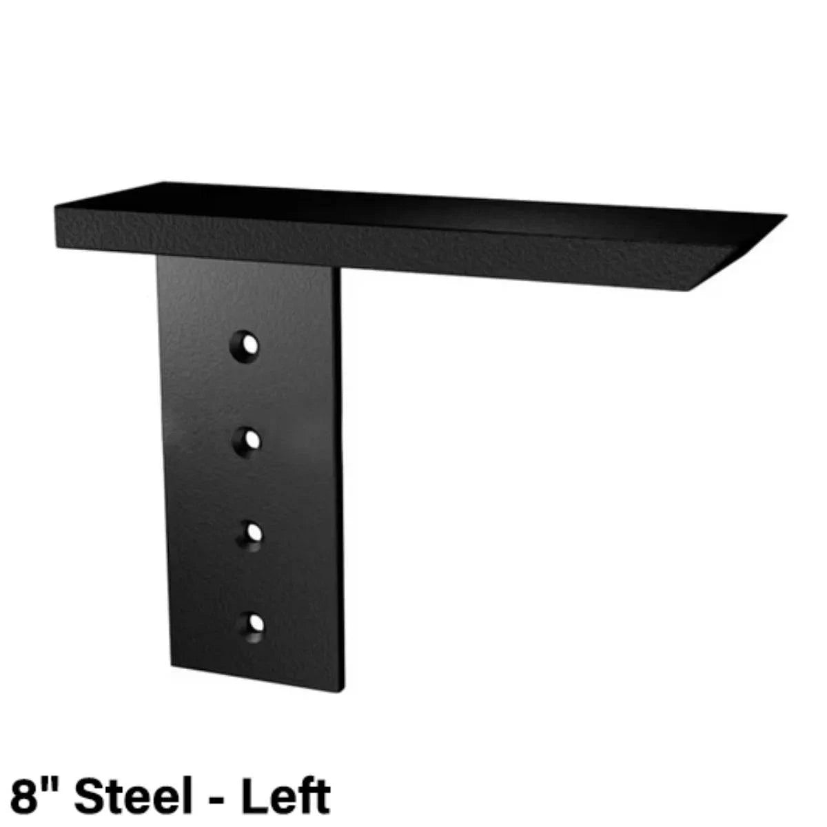 The Original Granite Bracket Side Wall Free Hanging Shelf Bracket 8" Steel Left