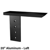 The Original Granite Bracket Side Wall Free Hanging Shelf Bracket 20" Aluminum Left