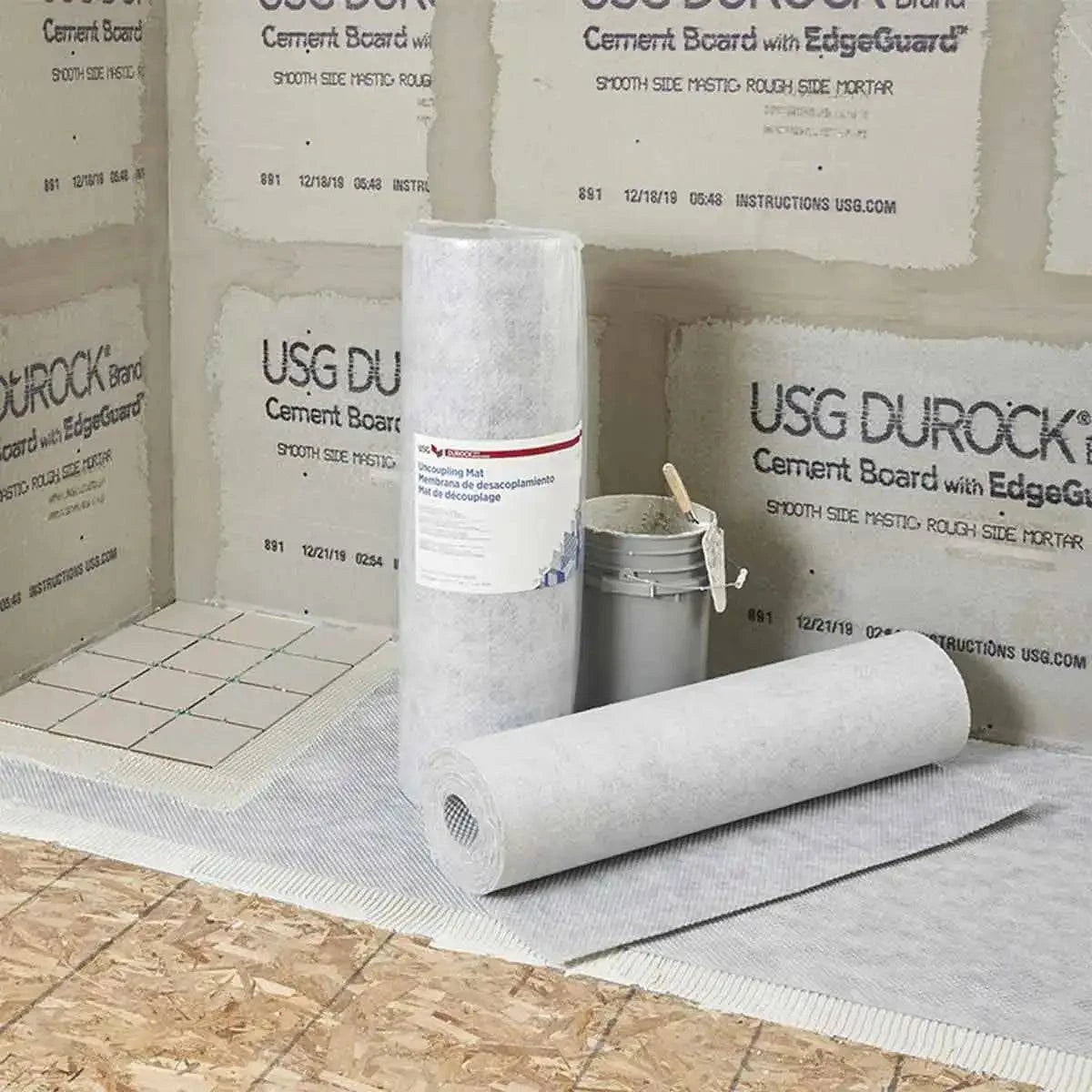 170007 USG Uncoupling mat install