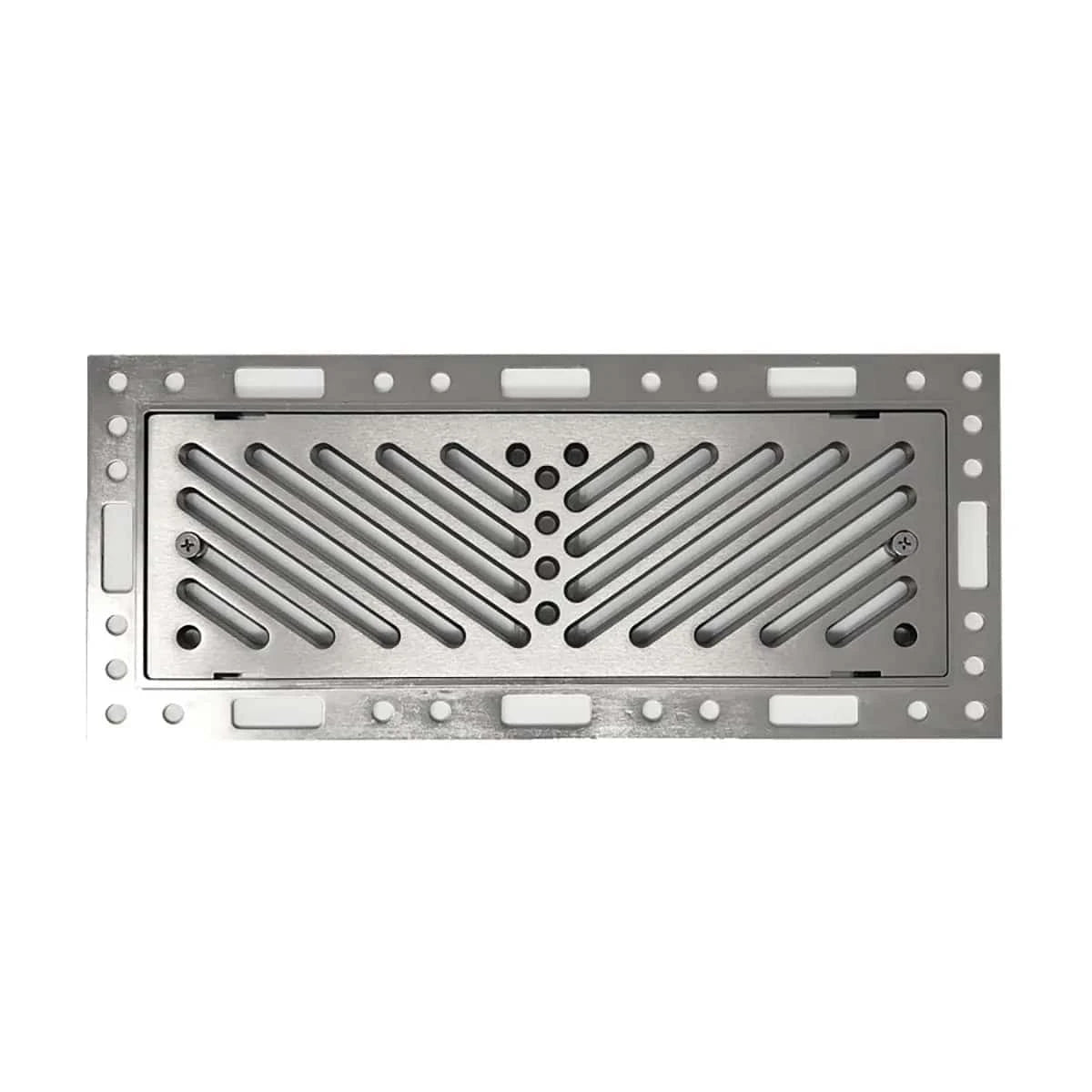Ventique - OF412BWDBP Breeze - Brushed Platinum, 4" x 12", Damper Installed