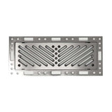 Ventique - OF412BWDBP Breeze - Brushed Platinum, 4" x 12", Damper Installed