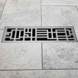 Ventique - Tornado - Flush Mount Metal Floor Register - Tile View