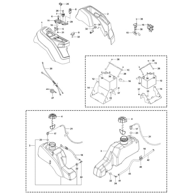 Husqvarna Z254F Ignition System for Kawasaki Engine