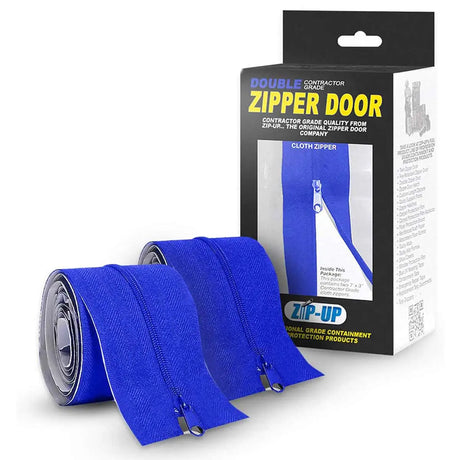 Cloth peel and stick zippers