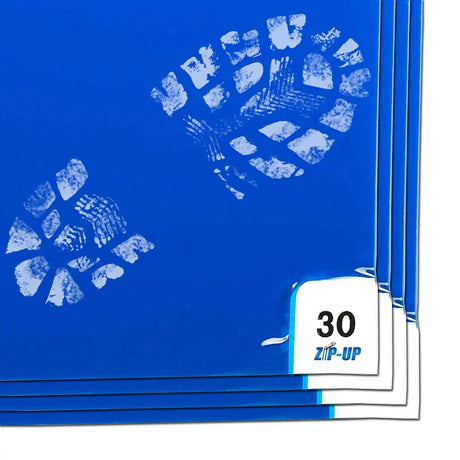 Zip-Up Tacky Blue Mats - 4 pack