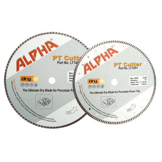 Alpha Tools PT Cutter Diamond Blades for Porcelain Pavers